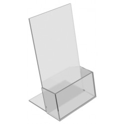 Acrylic Brochure Holders "Single" - 1/3 A4 ( 110mm x 210mm)