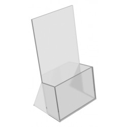 Acrylic Brochure Holders "Single" - 1/3 A4 ( 110mm x 210mm)