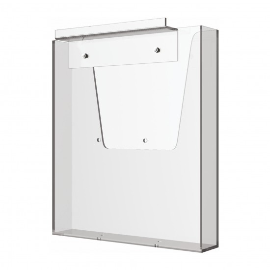 Brochure Holder for Slatwalls "Single" - A4 ( 210mm x 297mm)