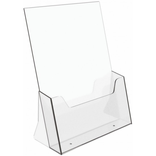 Injection Mould Brochure Holders &ndash; Desktop "Single" - A5 ( 150mm x 210mm)