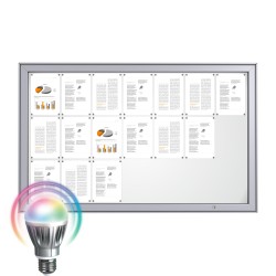 LED MAXI Notice Board &ndash; Magnetic 21 x DIN A4