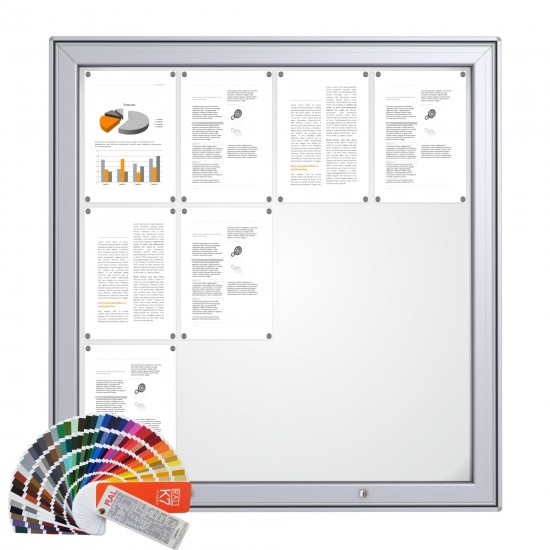 RAL MAXI Notice Board &ndash; Magnetic 12 x DIN A4