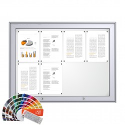 RAL MAXI Notice Board &ndash; Magnetic 8 x DIN A4