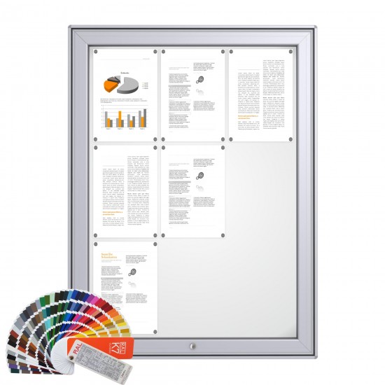 RAL MAXI Notice Board &ndash; Magnetic 9 x DIN A4