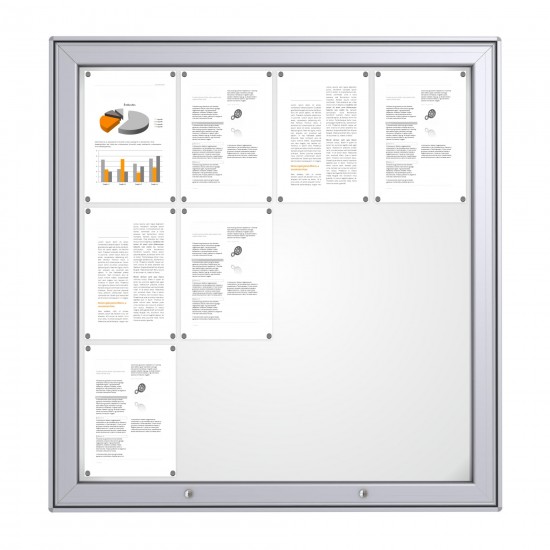 MAXI Notice Board &ndash; Magnetic 12 x DIN A4