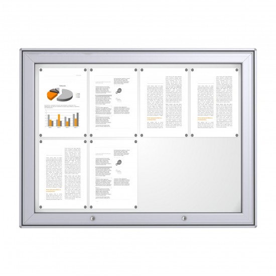 MAXI Notice Board &ndash; Magnetic 8 x DIN A4