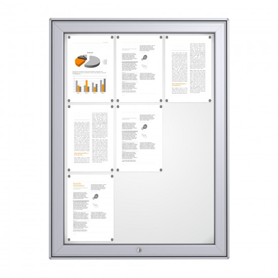 MAXI Notice Board &ndash; Magnetic 9 x DIN A4
