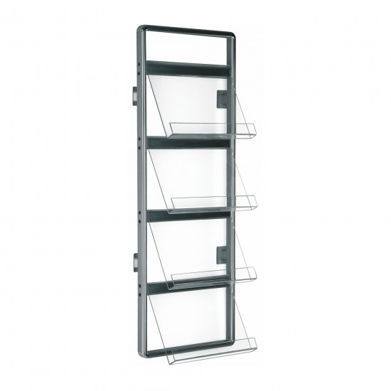 Classic Brochure Stand &ldquo;Wall Mounted&rdquo; "Single Sided" - 8xA4