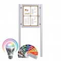 Free Standing LED-RAL Notice Boards - Cork
