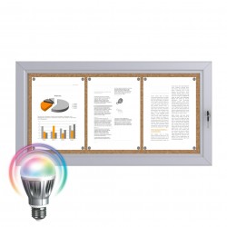 LED Notice Board &ndash; Cork 3 x DIN A4