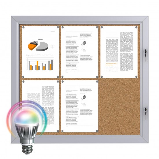 LED Notice Board &ndash; Cork 6 x DIN A4