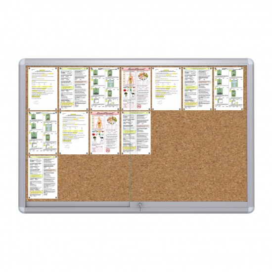 MAXI Sliding Notice Board &ndash; Cork 21 x DIN A4