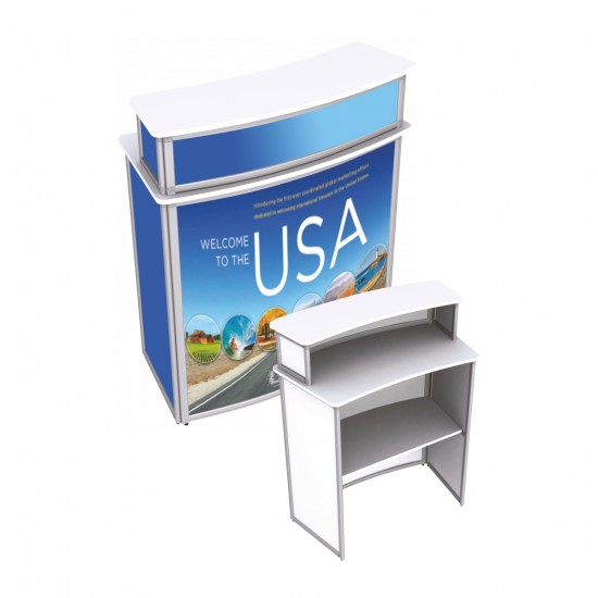 Folding Double Counter "Oval" - 70 cm