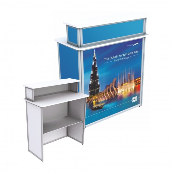 Folding Double Counter "Straight" - 90 cm