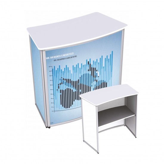 Folding Counter &ldquo;Oval&rdquo; - 70 cm