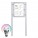 Free Standing LED Notice Board - Magnetic