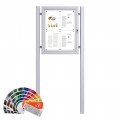 Free Standing RAL Notice Board - Magnetic