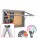 SUPER MAXI Free Standing LED-RAL Notice Board - Cork