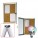 Free Standing LED Notice Board with Baseplate - Cork