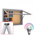 MIDI Free Standing LED Notice Board - Cork