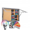 LED-RAL MIDI Notice Boards - Cork