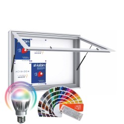 LED-RAL SUPER MAXI Notice Board &ndash; Magnetic 10 x DIN A4