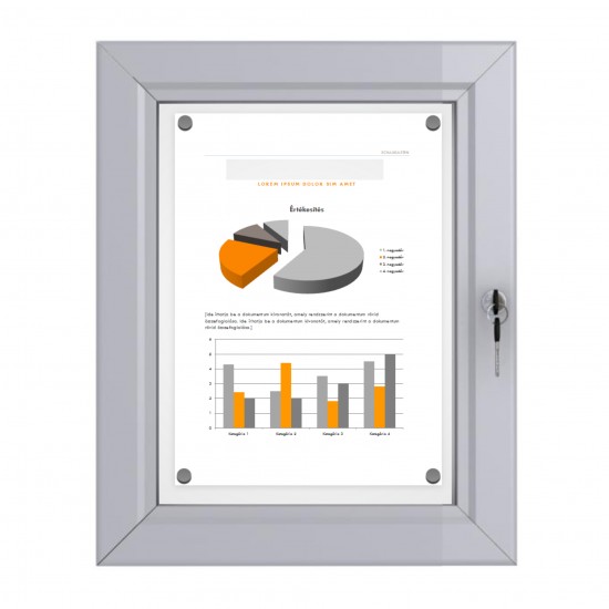 Notice Board &ndash; Magnetic 1 x DIN A4