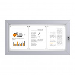 Notice Board &ndash; Magnetic 3 x DIN A4