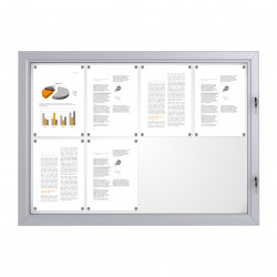 Notice Board &ndash; Magnetic 8 x DIN A4