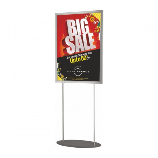 Slide in Stand &ldquo;Oval&rdquo; -  B2 (500 mm. x 700 mm.) "Double Sided"