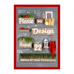 Coloured Snap Frame &ndash; 25 mm Mitred Corner B1 (700x1000 mm - Red)
