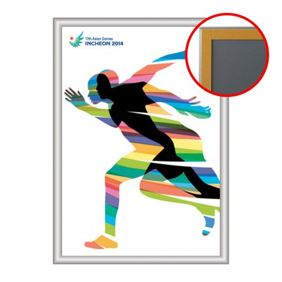 Self-adhesive Poster Frames - 25 mm Mitred Corner DIN B2 (500x700 mm)