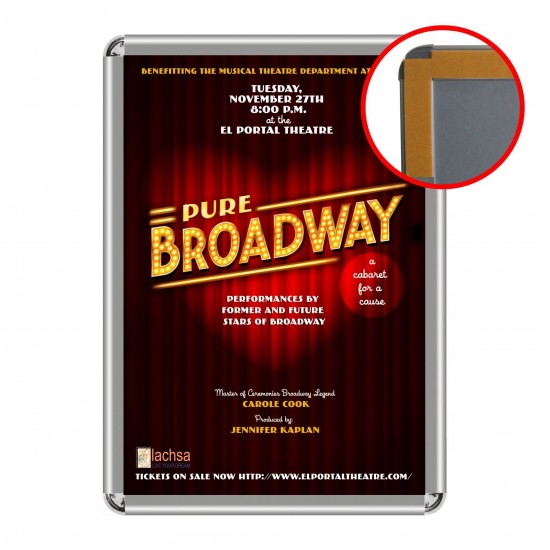 Self-adhesive Poster Frames - 32 mm Round Corner DIN A4 (210x297 mm)