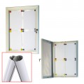 Free Standing Notice Board with Baseplate - Magnetic