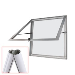 MAXI Free Standing Noticeboard - Magnetic 10 x DIN A4
