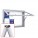 SUPER MAXI Free Standing Notice Board - Magnetic