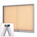 MIDI Sliding Doors Free Standing Noticeboard - Cork