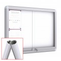 MAXI Sliding Doors Free Standing Noticeboard - Magnetic