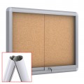 MAXI Sliding Doors Free Standing Noticeboard - Cork
