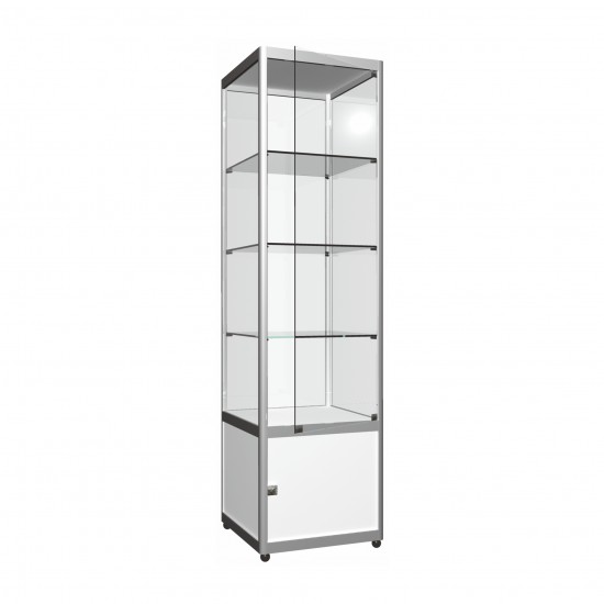 Tower Showcase &ldquo;with Storage&rdquo; - 500mm. x 500mm. x 2000 mm.