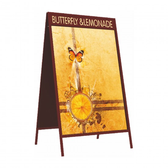Steel A Board &ldquo;Flat&rdquo; with Header - B2 (500 mm. x 700 mm.)